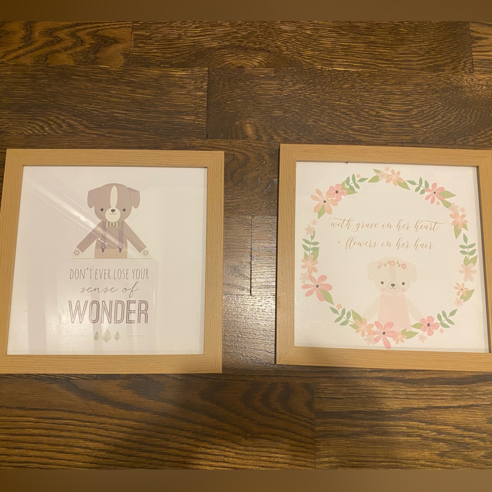 Cute Dog-Themed Wall Art Set